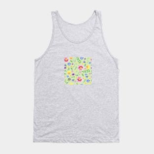 watercolor summer flowers Tank Top